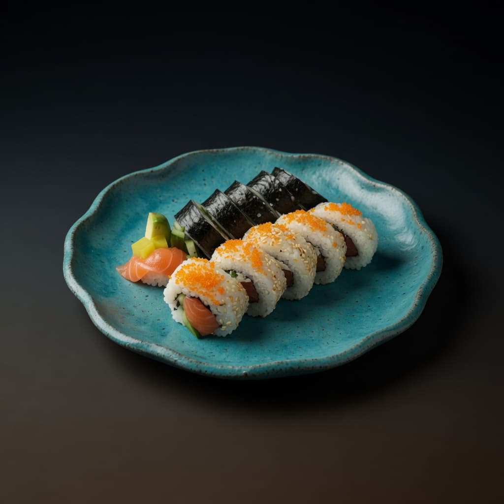Uramaki z masago – świeże sushi przygotowywane na miejscu